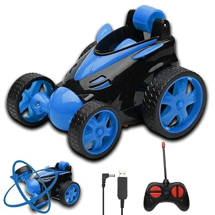 Gooyo DB2060 Rechargeable 360° Rotating & Rolling Small Stunt Car Toy with USB C