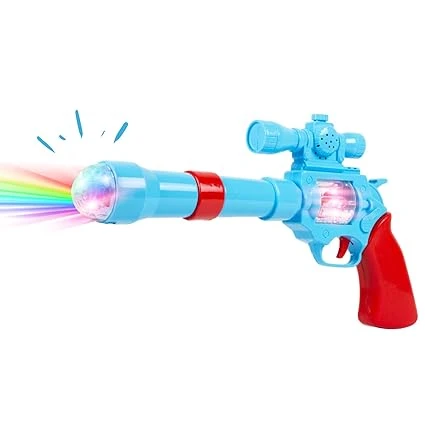 Gooyo GY938 Battery Operated 3D Projection Strike Toy Gun with Vibrant Light & S