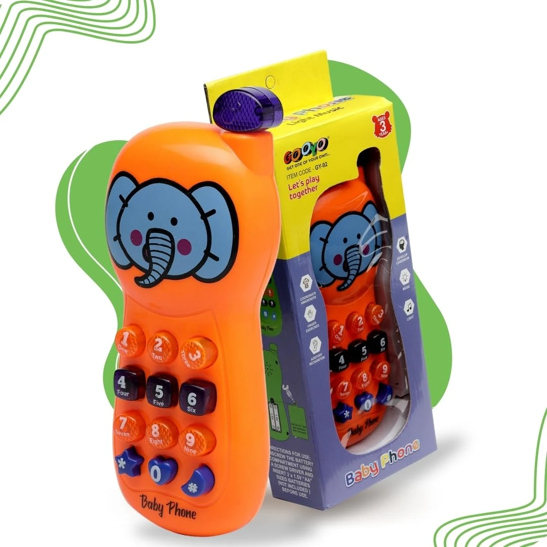 Gooyo GY-92 Battery Operated Role Play Musical Phone Toy for Kids/Baby/Girls/Boy