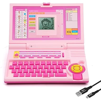Gooyo GY-1105P Plug & Play English Learner Educational Laptop Toy with 20 Learni
