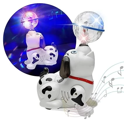 Gooyo 360 ° Rotating Dancing Dog Toy with LED Flashing Lights & Dynamic Sound fo