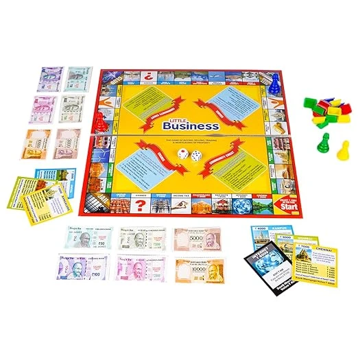 RATNA'S Little Business Popular with Notes 5 in 1 Board Game Along with Other Ga