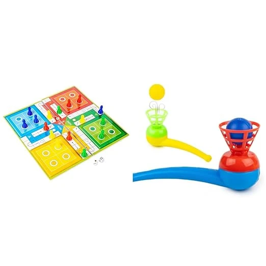 RATNA'S Classic Strategy Game Little Snakes and Ladders with Ludo 2 in 1 for You