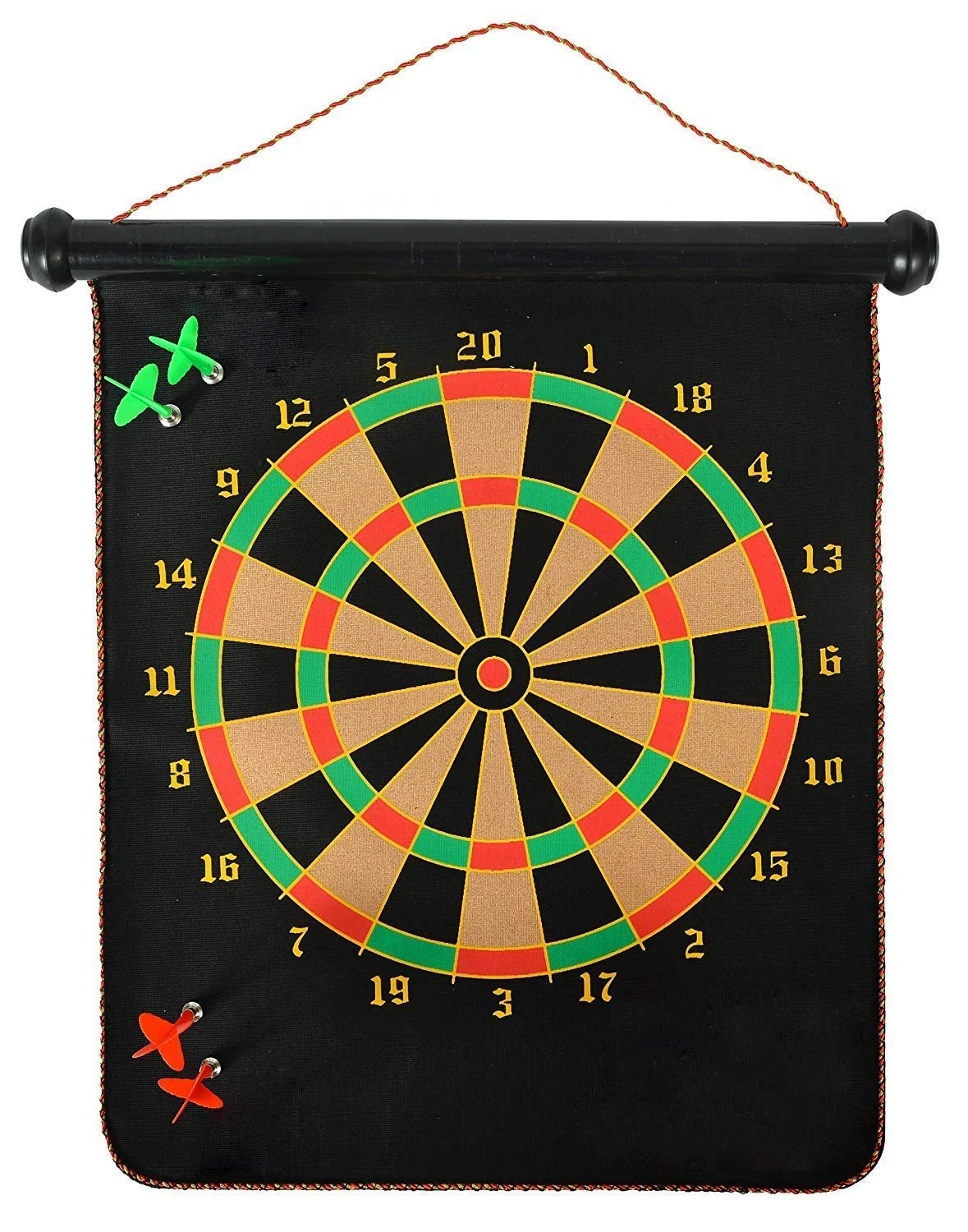 Toyshine Magnetic Power with Double Faced Portable and Foldable Dart Game with 4