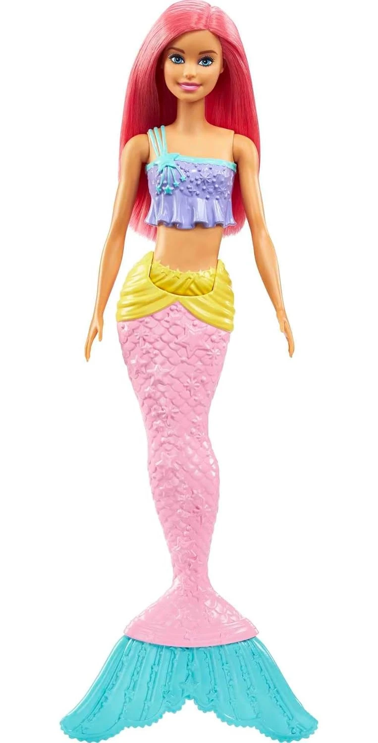 Barbie Dreamtopia Mermaid Doll with Pink Hair, Gift for Kids Ages 3 andd Up