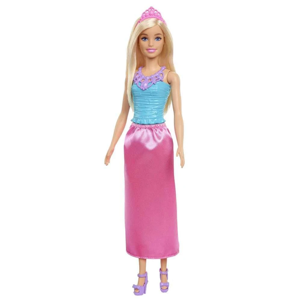 Barbie Dreamtopia Princess Doll (Blonde), Wearing Pink Skirt, Shoes and Tiara, T