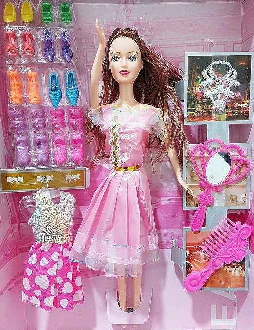 SUPER TOY Beautiful Long Hair Single Doll for Kids Girls, Doll Toy for Girl, Bab