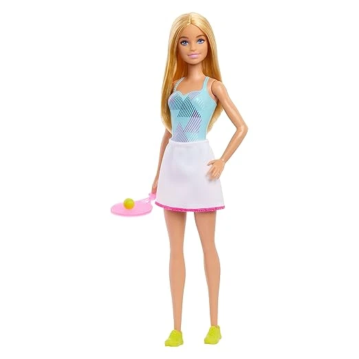 Barbie Tennis Player Doll (12 inches) with Cute Tennis Outfit with Shirt & Skirt