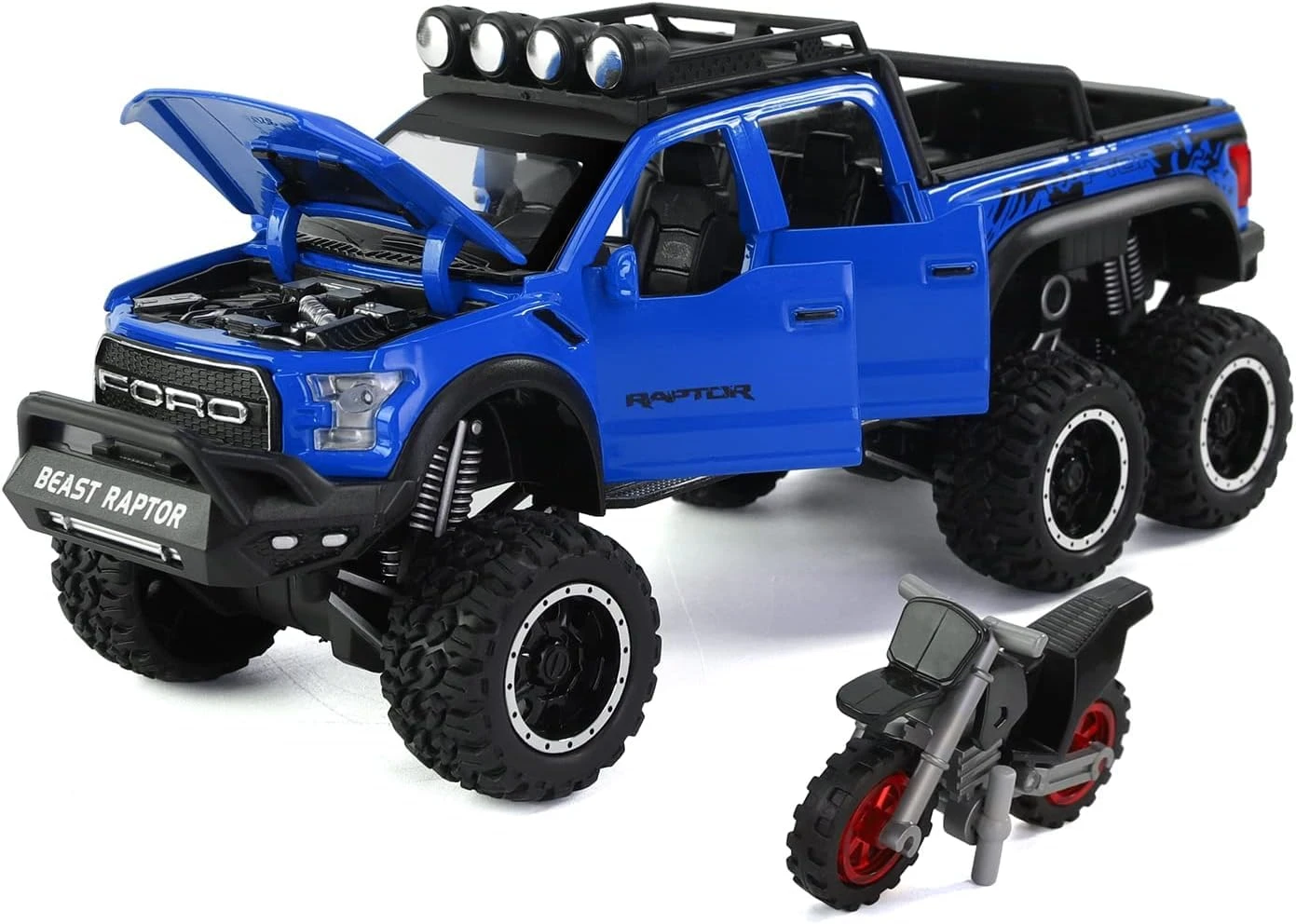 Toyshine 1:28 Scale Die Cast Pickup Truck F150 Raptor Vehicle Toy Car with Music