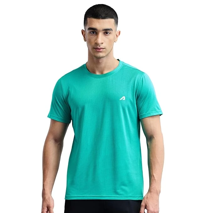 Boldfit Men's Polyester Regular Fit T-Shirt Quick Dry Fit Regular Fit Gym T Shir