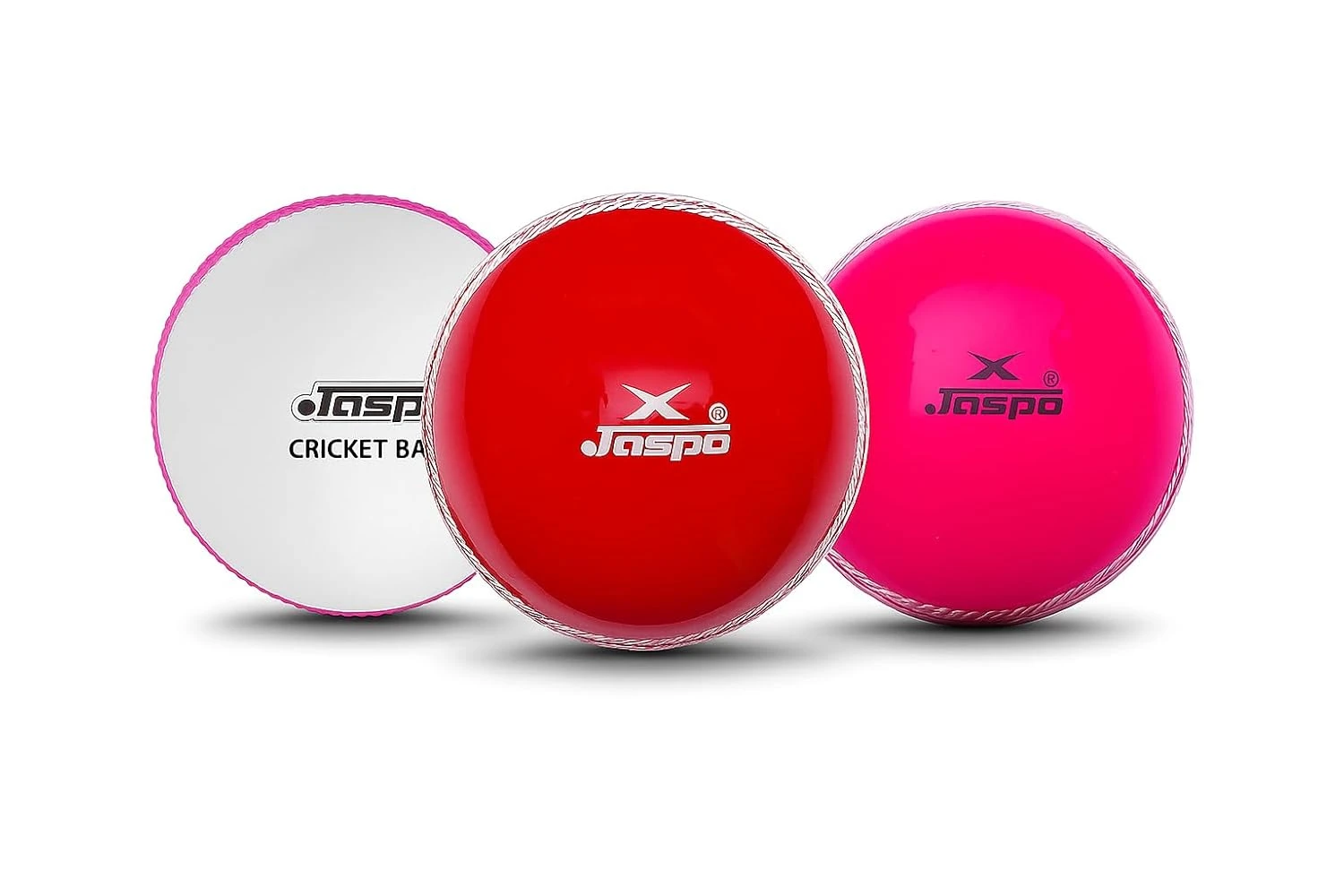 jaspo PVC T-20 Soft Cricket Balls 110 Gm (Multicolour) - Pack of Three , Standar