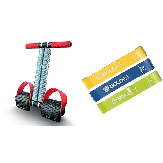 Boldfit Spring Tummy Trimmer (Multicolor), Waist Fat Buster, Abs Exercise Resist