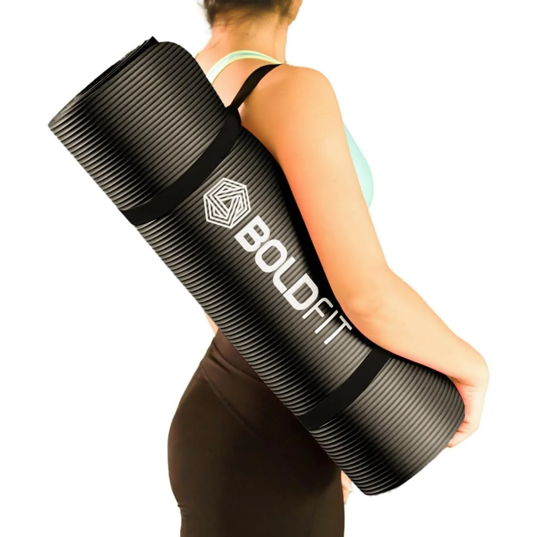 Boldfit Yoga Mats for Women and Men NBR Material with Carrying Strap, Extra Thic