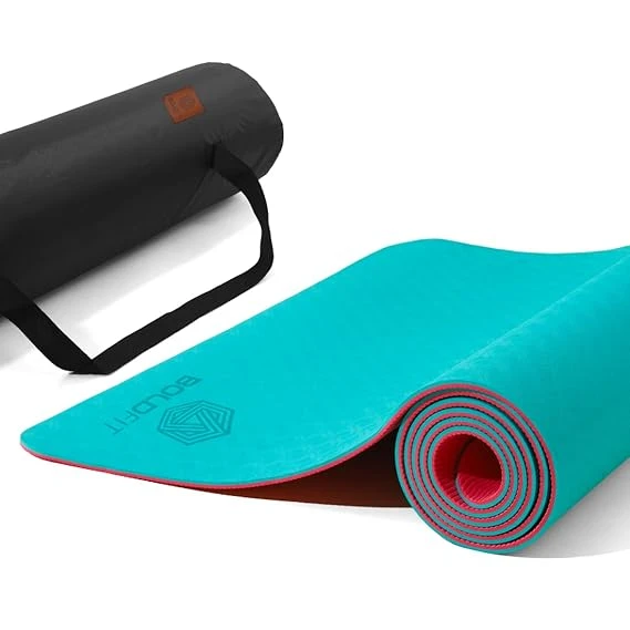 Boldfit Body Alignment Yoga Mat for Women and Men PU Material 5mm Thick Exercise