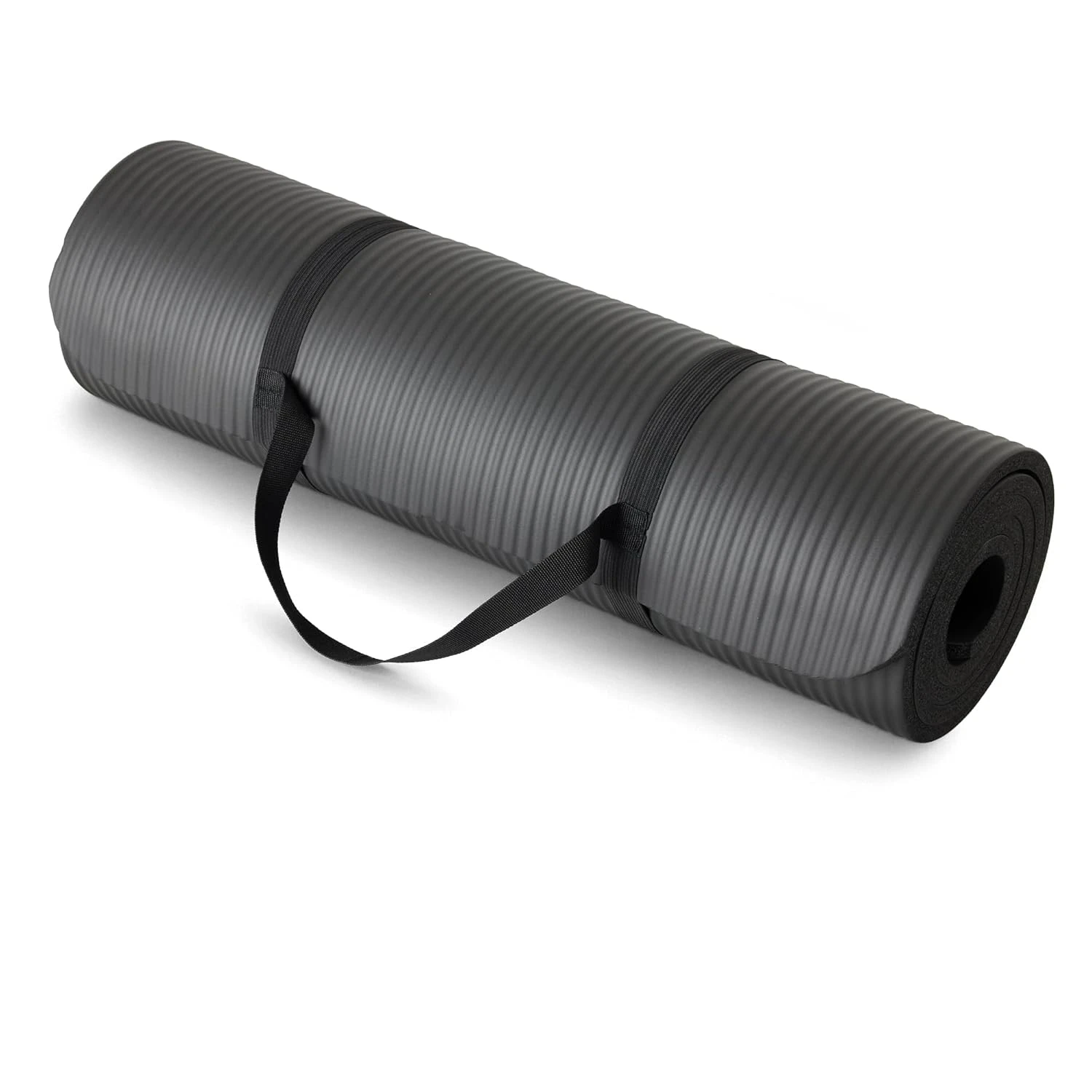 AmazonBasics Nitrile Butadiene Rubber 13mm Extra Thick Yoga | Exercise Mat with 