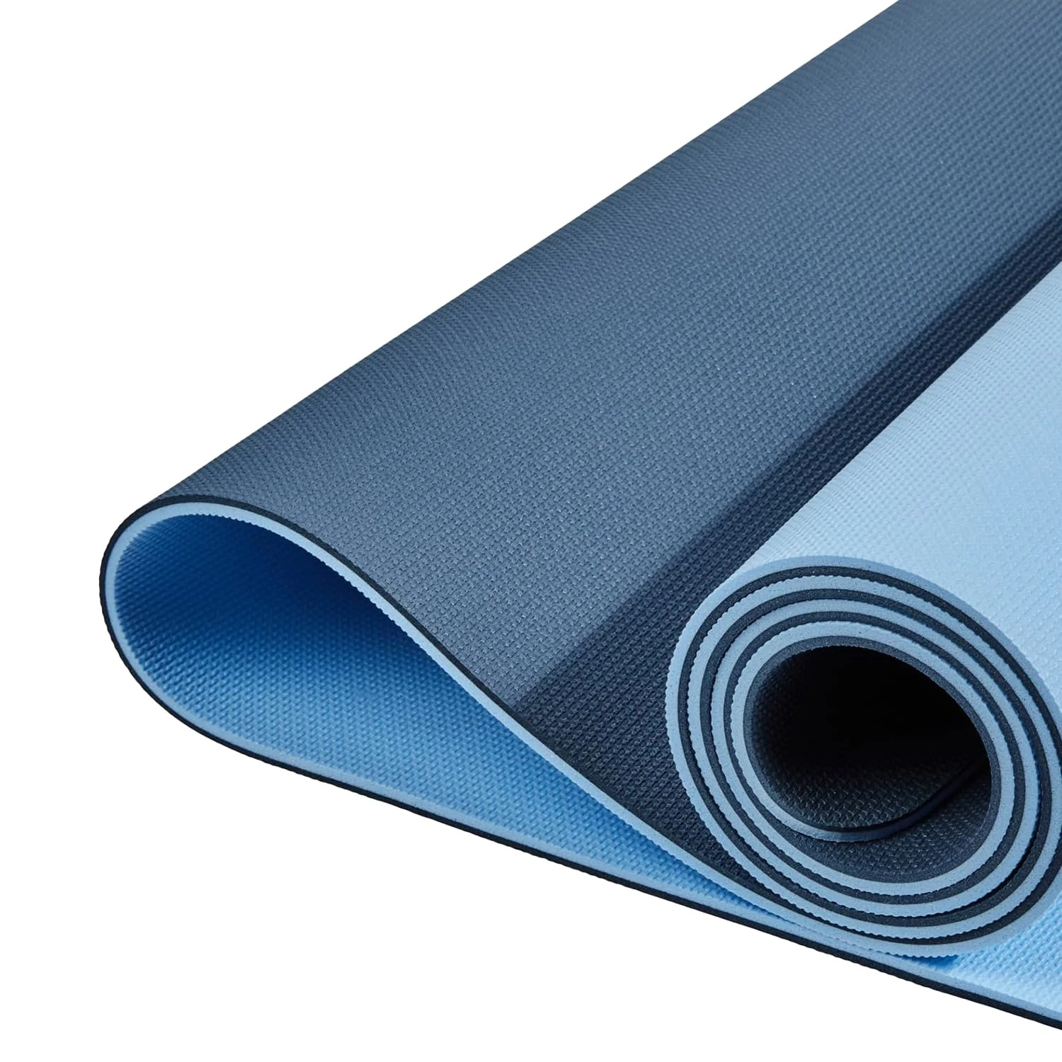 AmazonBasics Dual Colour Reversible Yoga Mat | 6 MM Anti-Slip Thick Mat | Carry 