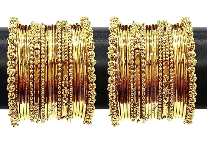 YouBella Jewellery Traditional Gold Plated Bracelet Bangles Set for Girls and Wo