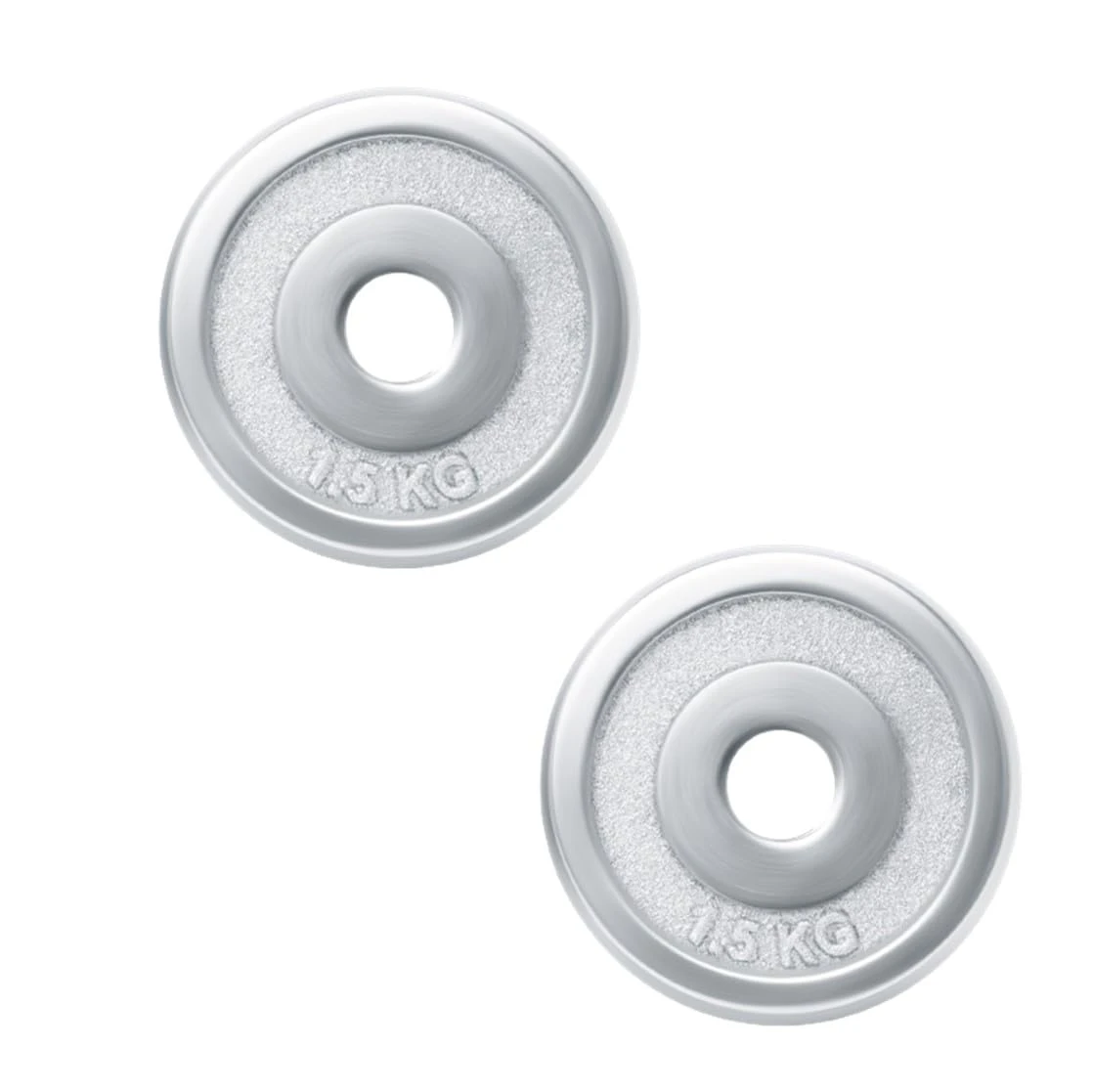 Amazon Brand - Symactive Chrome Steel Weight Plates (Centre Hole 30mm) (3kg(1.5k