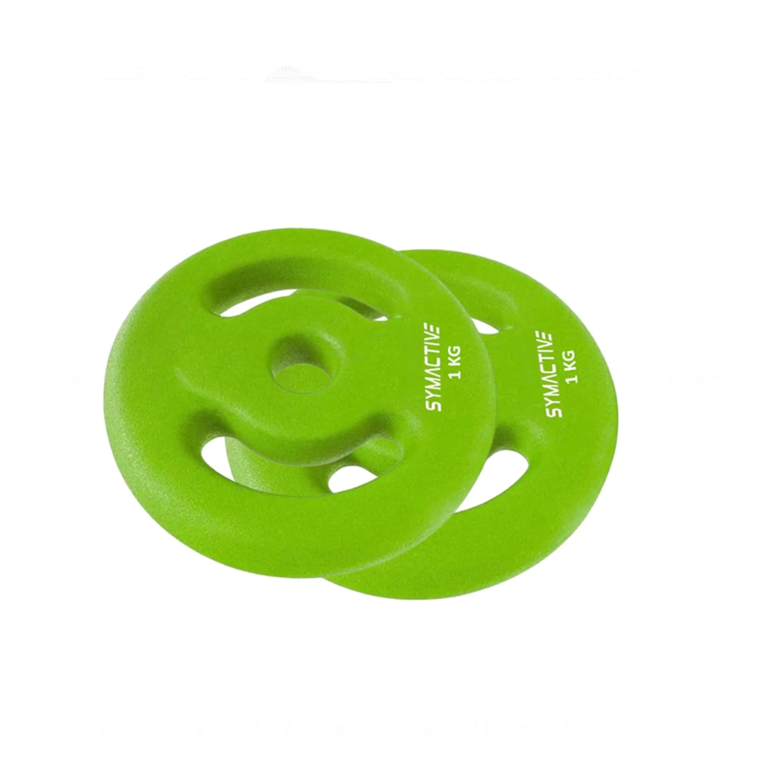 Amazon Brand - Symactive Neoprene Coated Solid Weight Plates, 30mm Centre Hole, 