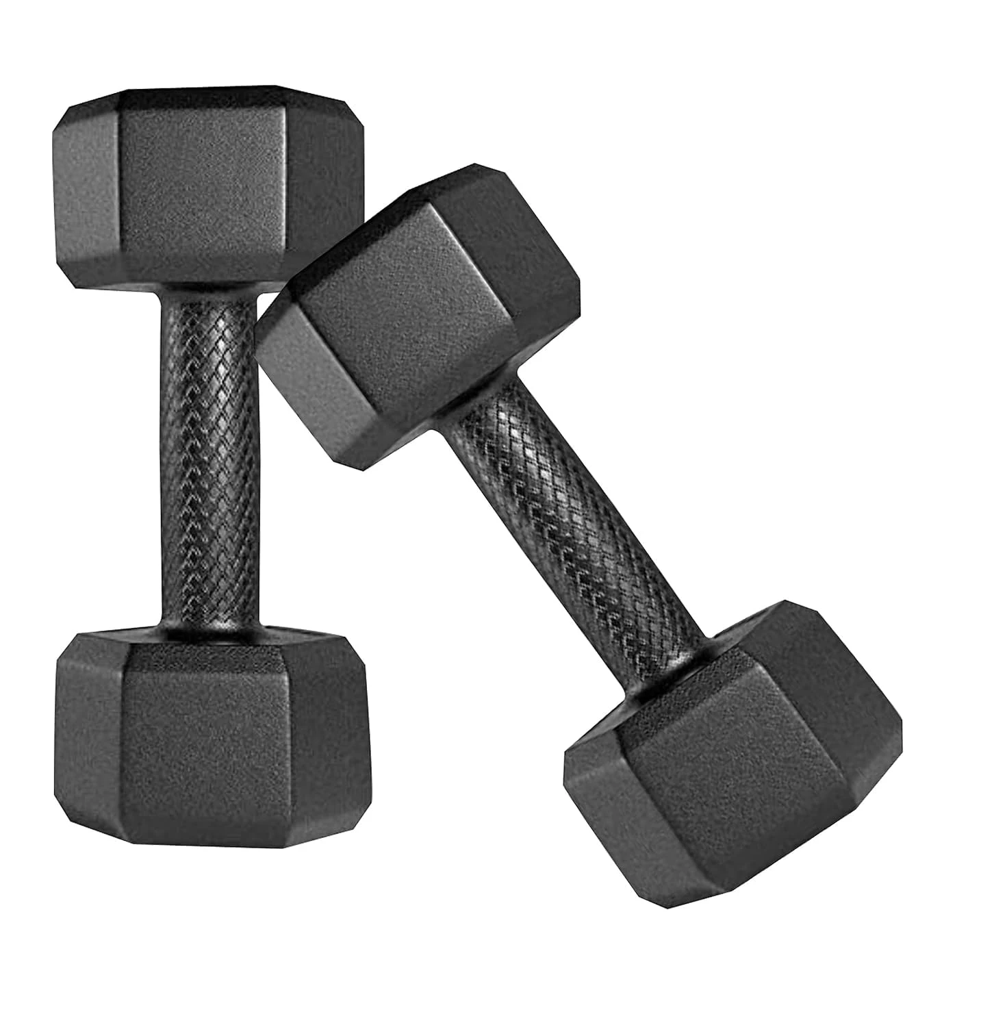Amazon Brand - Symactive PVC 6 Kg Fixed Dumbbells Set | For Full Body Workout | 