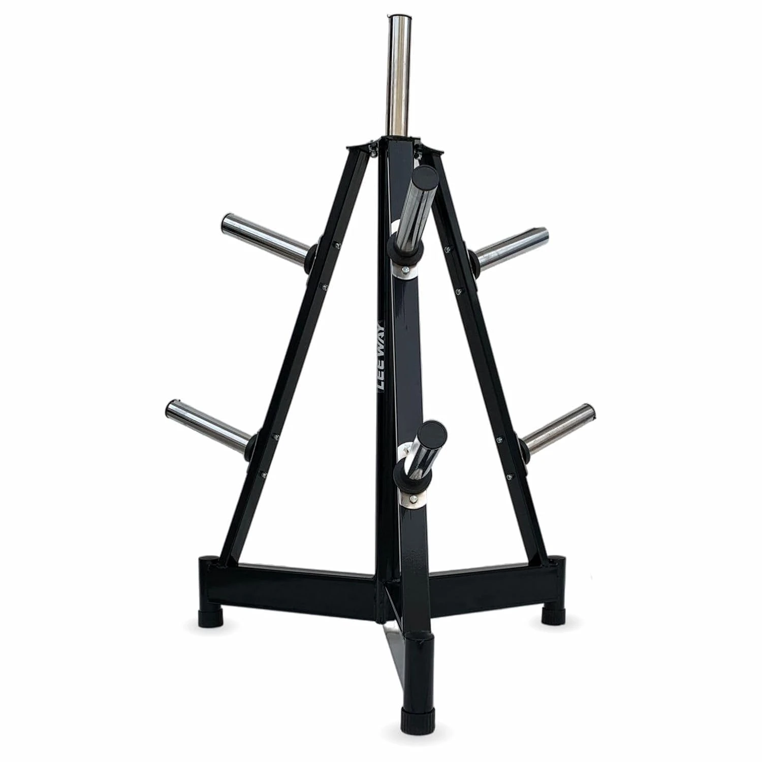 Leeway Olympic Weight Plate organizer Tree | 2-Inch Weight Storage Rack | Heavy 
