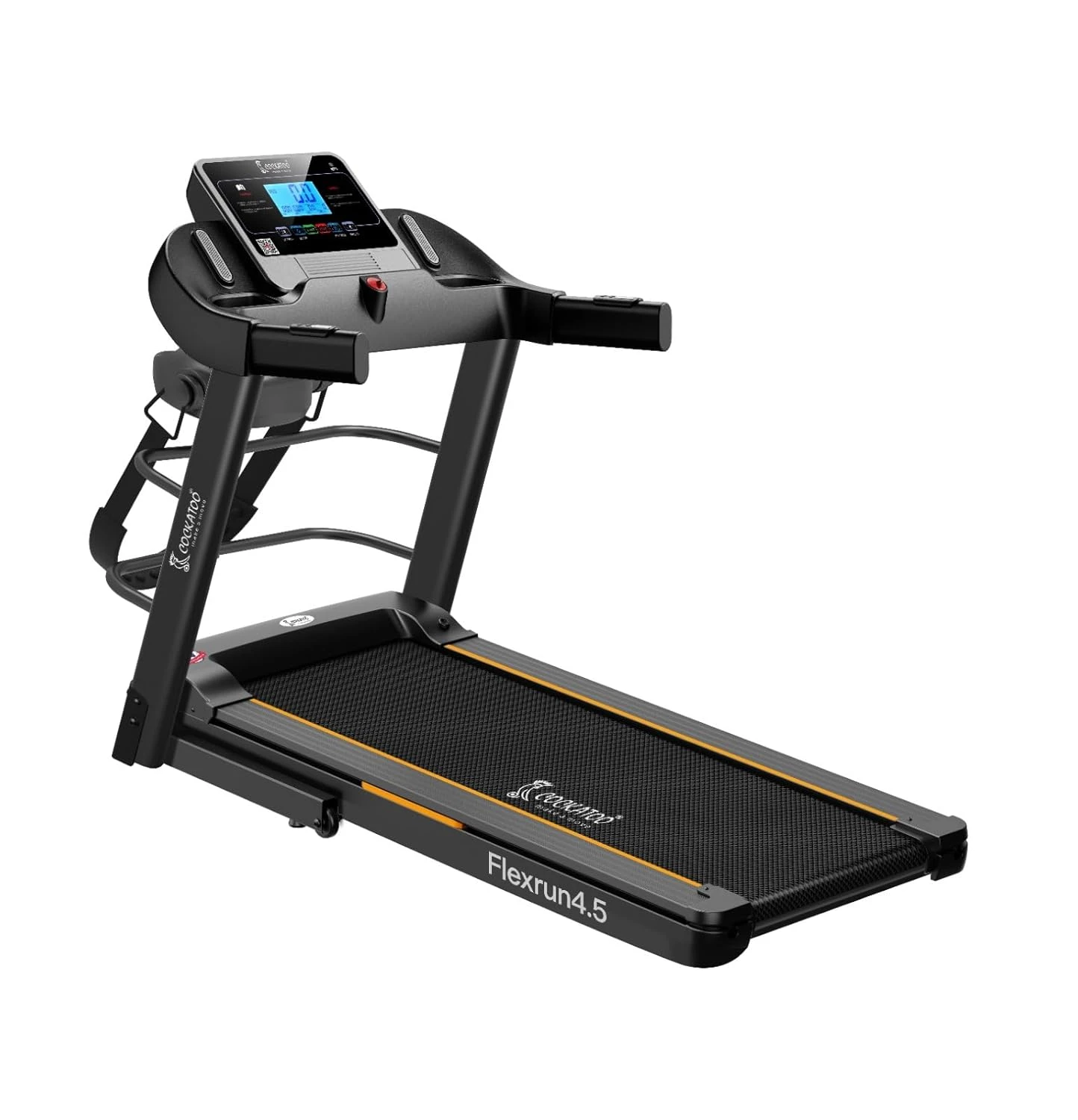 Cockatoo Flex Run4.5M 4.5HP Peak DC Motorized Treadmill for Home, with Massager 