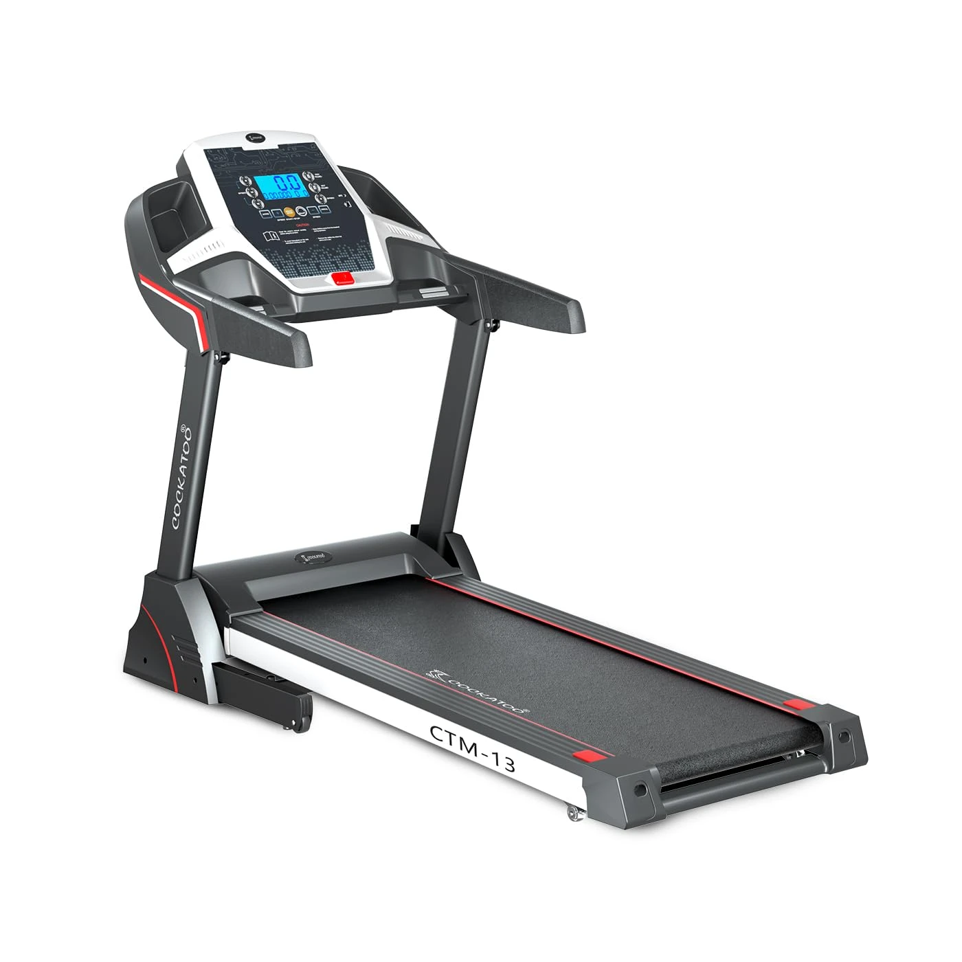 Cockatoo CTM13PLUS (3 HP- 6 HP Peak) DC Motorized Treadmill for Home, Manual Inc