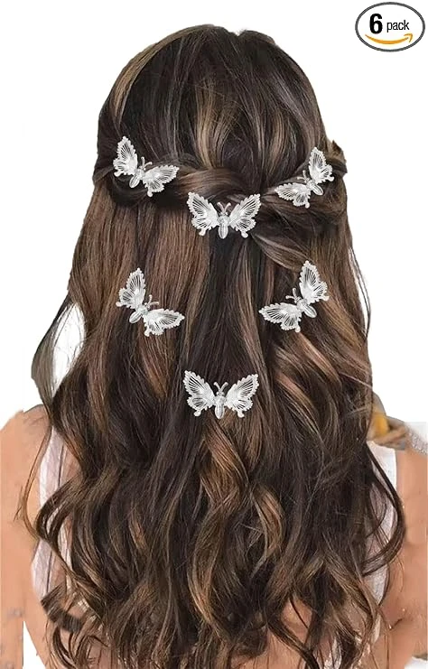 TEMPERIA Hair Accessories For Women's Stylish- Butterfly Hair Pins for Women's &