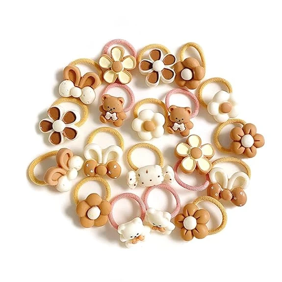 Shining Diva Fashion 20 pcs Combo Elastic Hair Bands Ties Accessories for Kids B