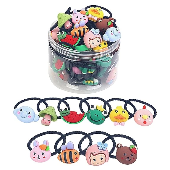 Shining Diva Fashion 20 pcs Combo Elastic Hair Bands Ties Accessories for Kids B