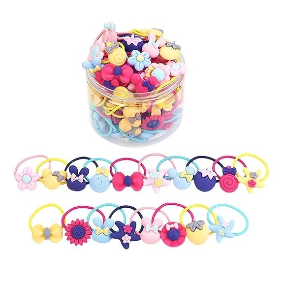 Shining Diva Fashion 20 pcs Combo Elastic Hair Bands Ties Accessories for Kids B