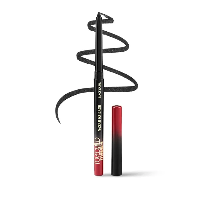 LoveChild Masaba Kajal Pencil Coal Black Matte - Smudge-proof & Waterproof, Long