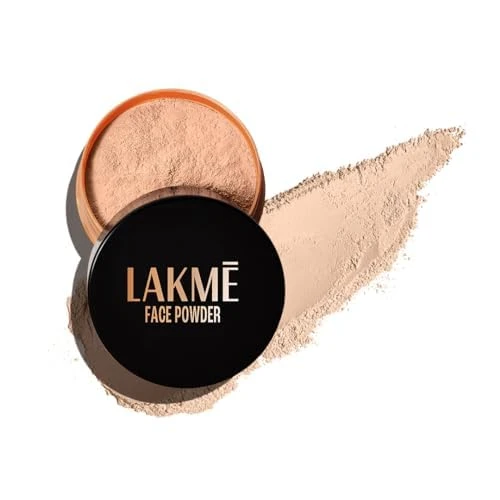 Lakme Rose Loose Face Powder with Sunscreen, Soft Pink, Face Makeup for a Rosy G