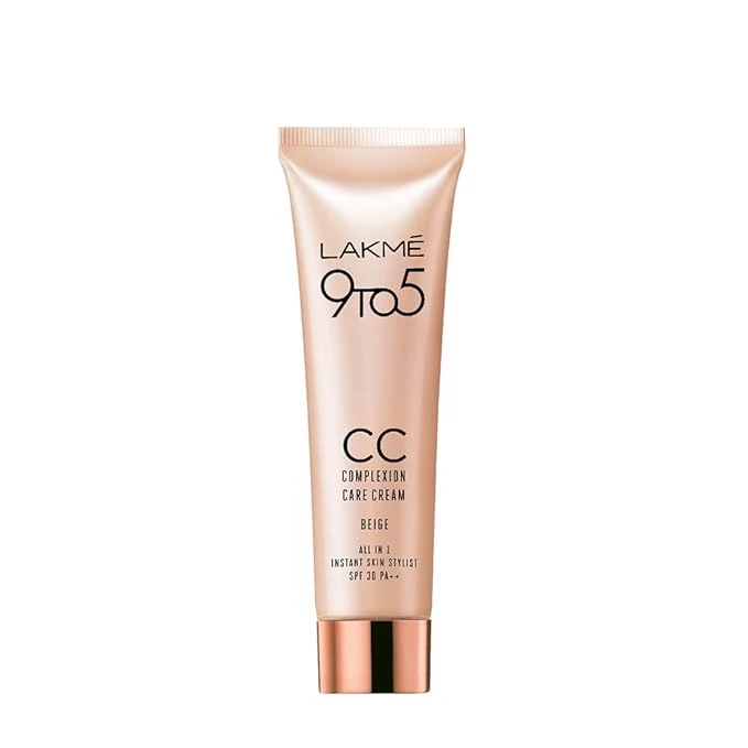 Lakme 9 to 5 CC Cream Mini, 01 - Beige, Light Face Makeup with Natural Coverage,