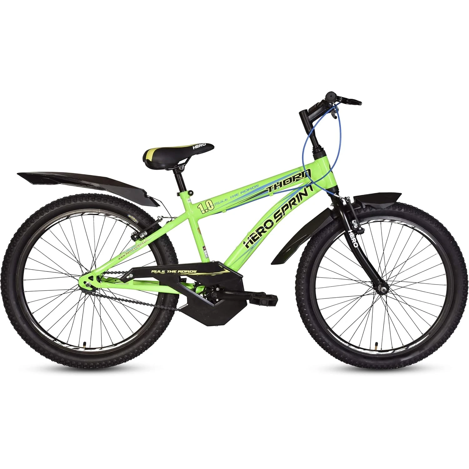 Hero Thorn 15 Inches Steel Frame Zone Rotor All-Mountain Bicycle- Green,Wheel Si