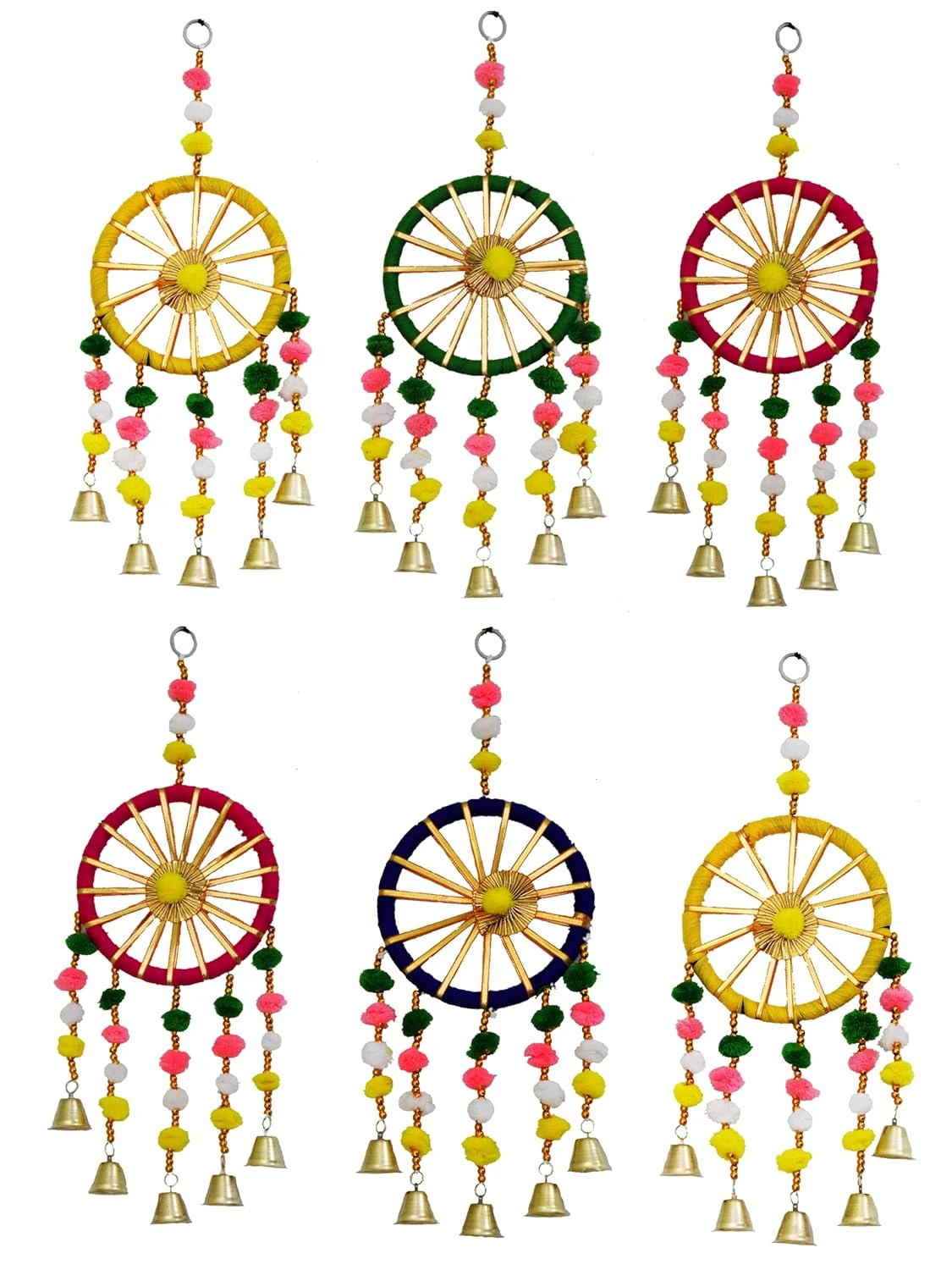 JH Gallery Wool Handmade Colorful Wall and Door Hangings for Home|Diwali Festive