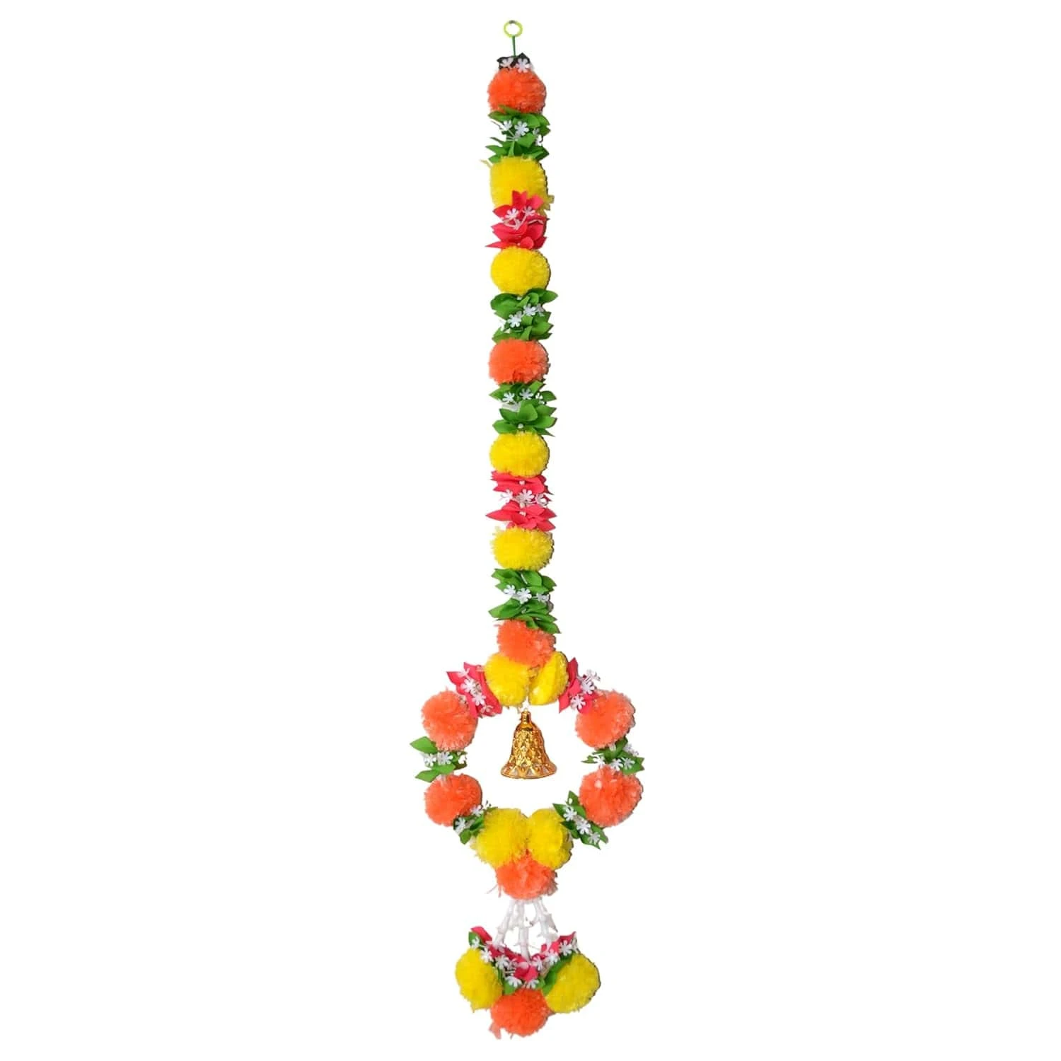 CraftVatika Artificial Marigold Flower for Decoration, Wall Hanging Latkan Marig