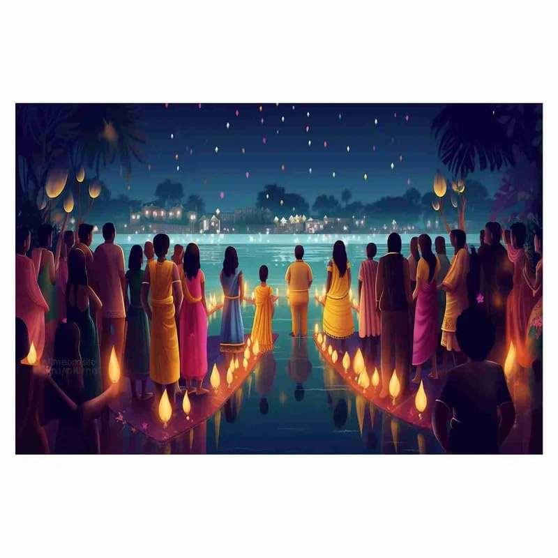 SAF paintings kerela Traditional Festival Onam Wall Poster For Home decoration O