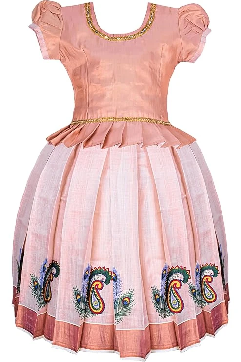 AMIRTHA FASHION New south Indian traditional pattu pavadai pattu langa lehenga c