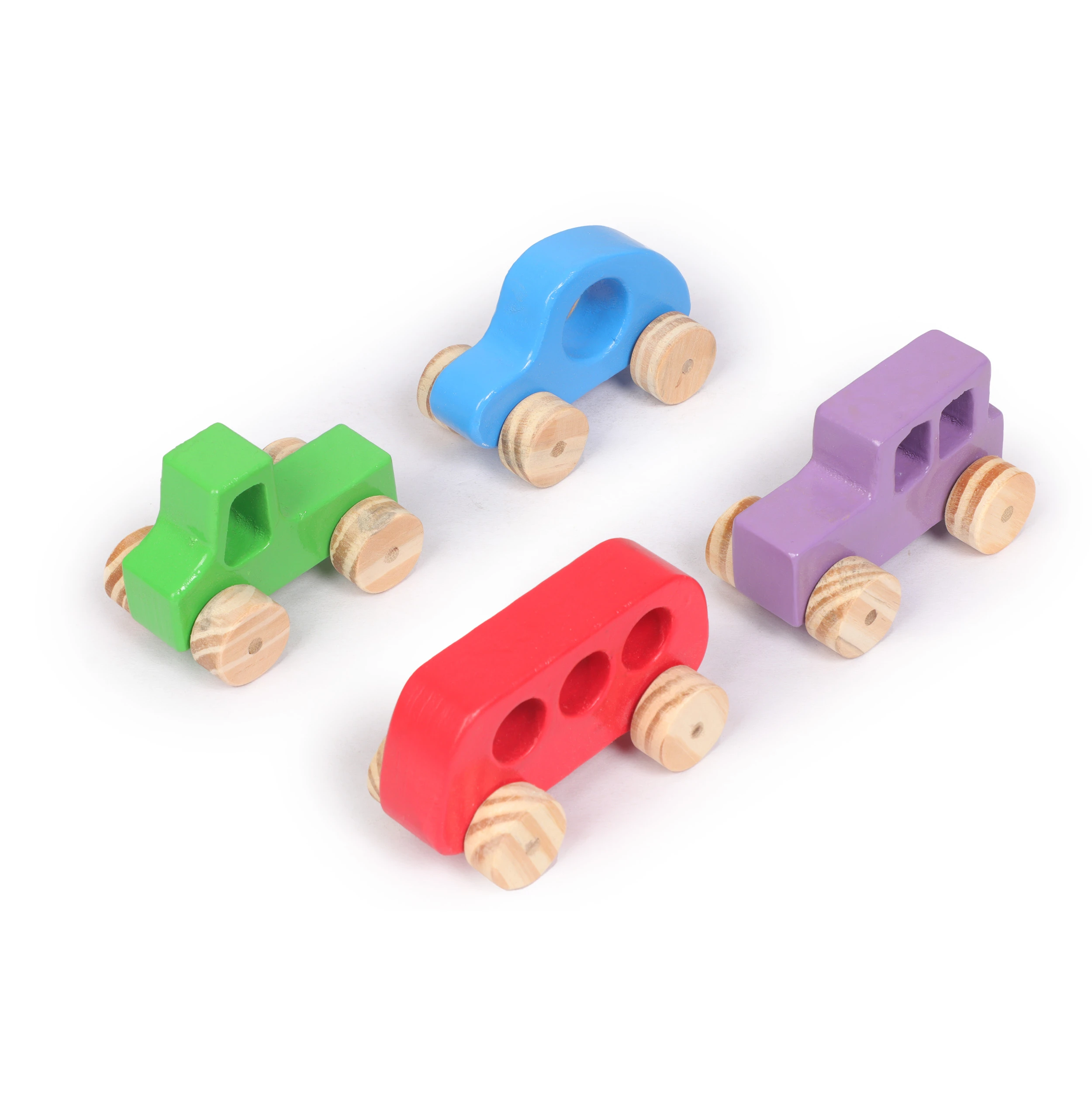 Opa Toys Wooden Timber Town Racing Cars (Set of 4) – Eco-Friendly Fun for Little