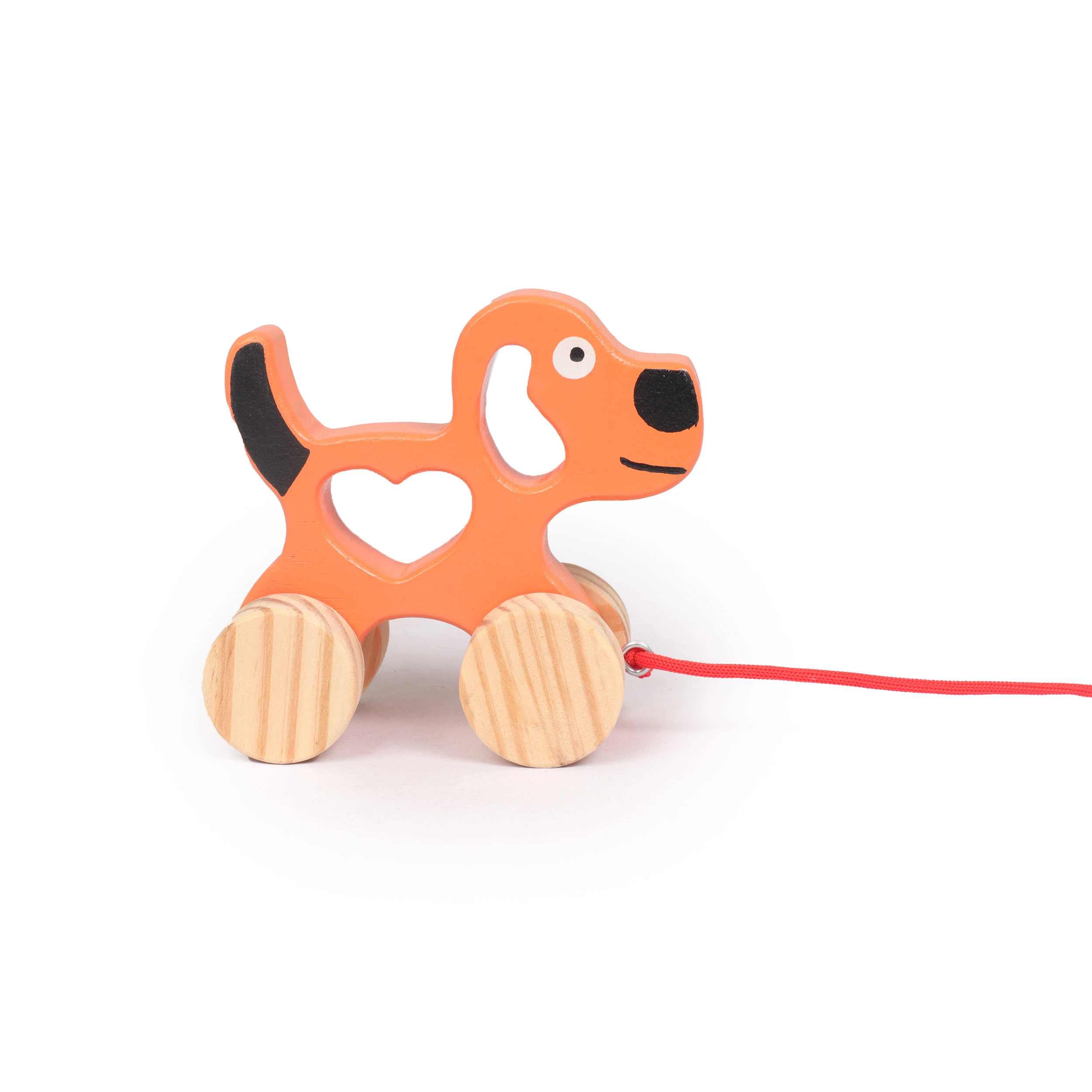 Opa Toys Wooden Jimmy Puppy Push & Pull Toy – Eco-Friendly Wooden Dog Toy for Ki