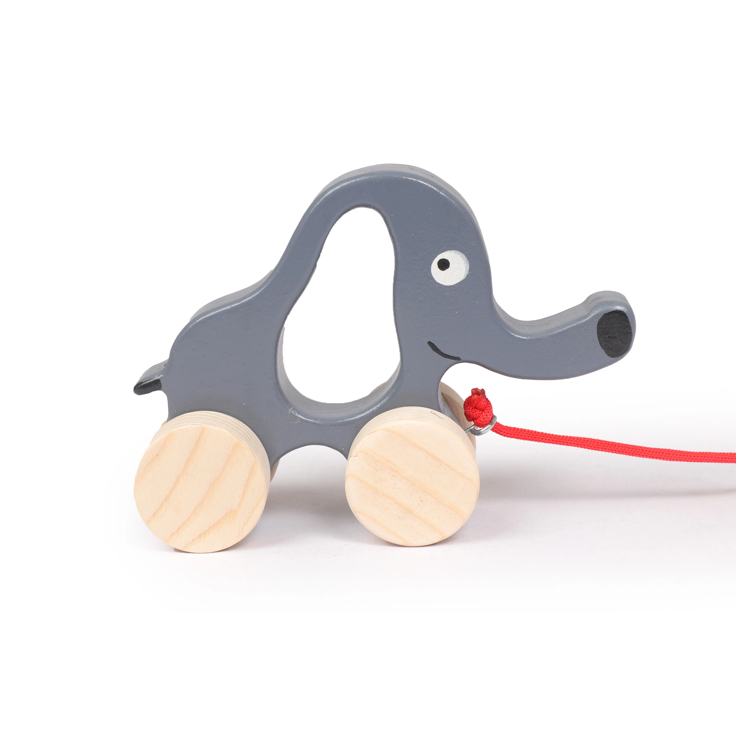 Opa Toys Wooden Elephant Pull Toy – Eco-Friendly Wooden Animal Toy for Kids (1 P