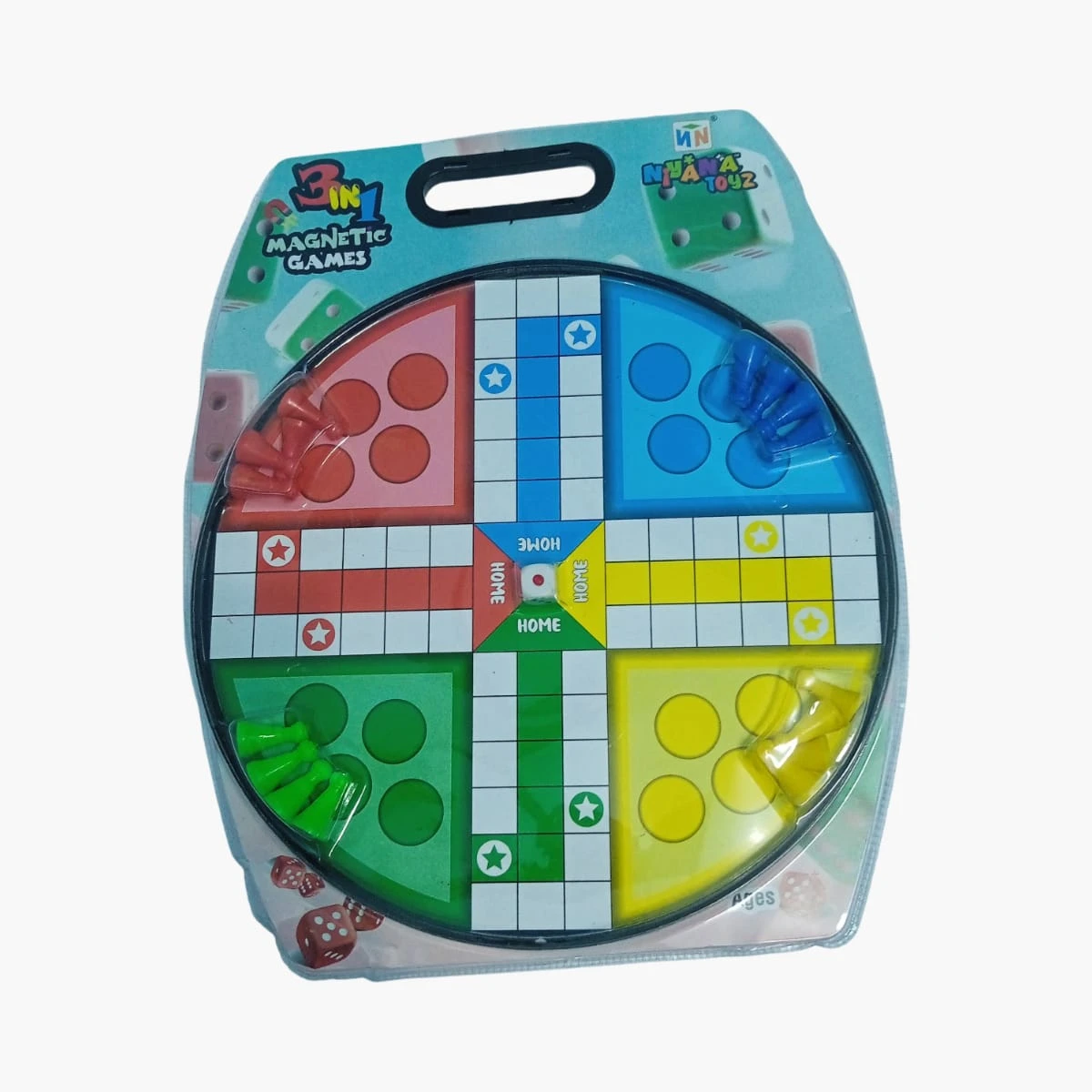 Magnetic Game Ludo 3 in 1 Game