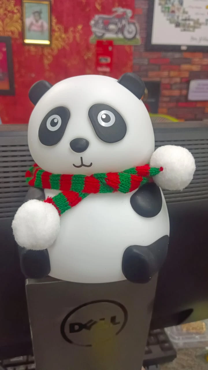 Cute Panda Touch Silicone Lamp – Soft, Colour-Changing Night Light
