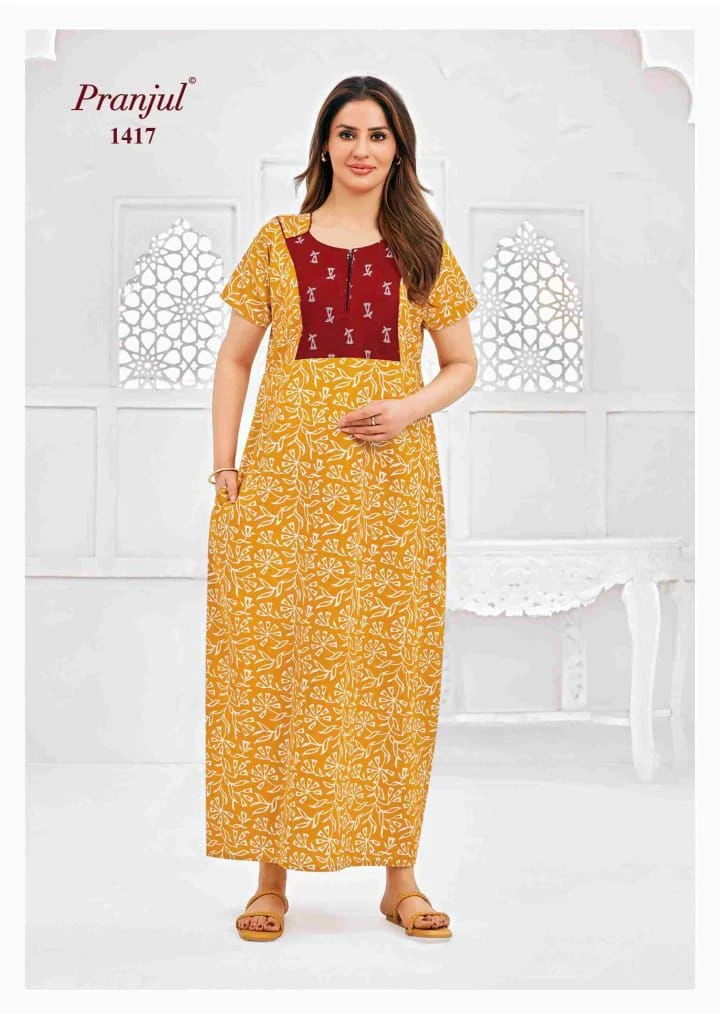 Pranjul Women’s Printed  Night Wear