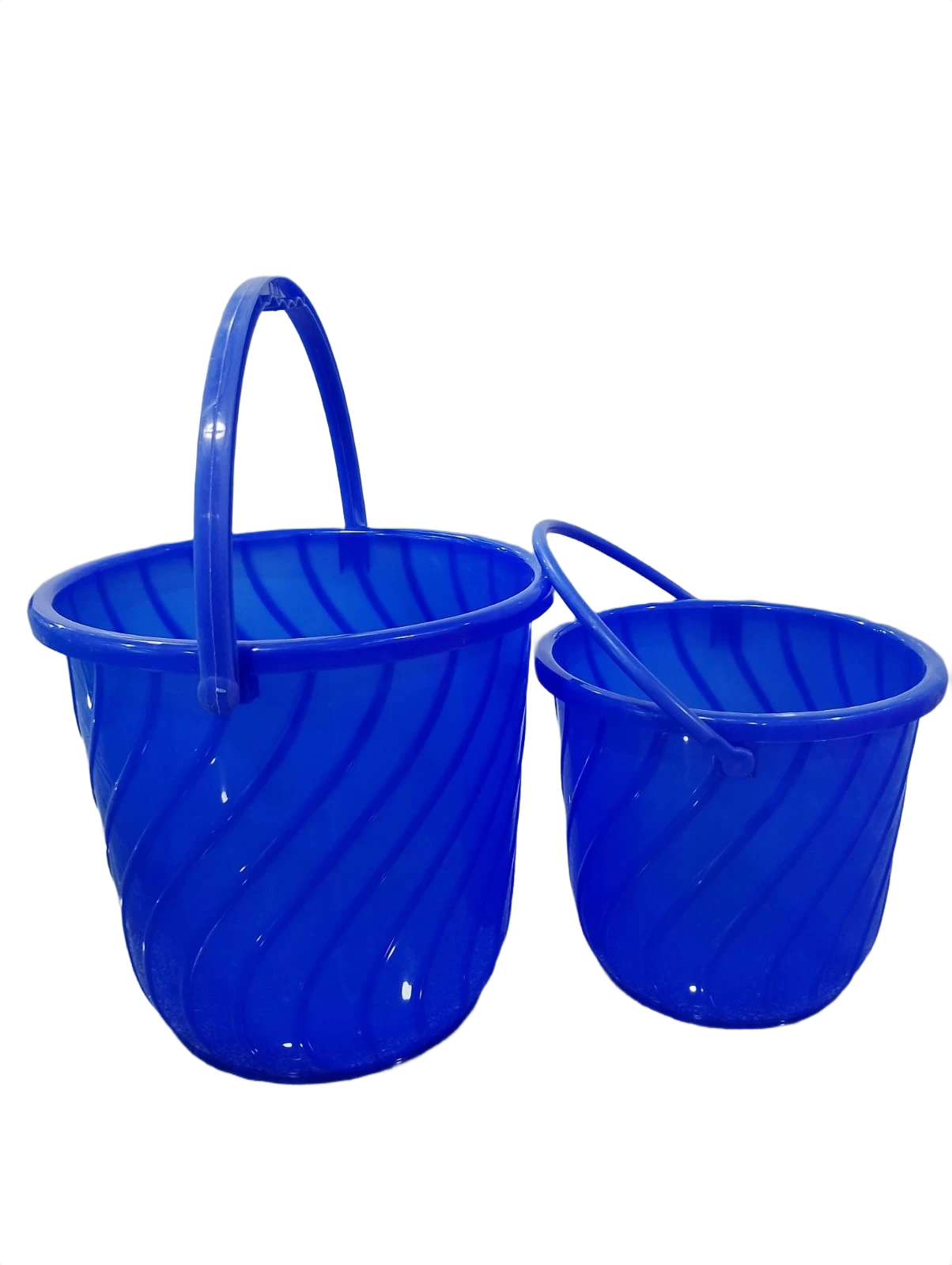Combo of 2 Multipurpose Plastic Water Bucket 9Lt & 5Lt – Strong & Lightweight (B