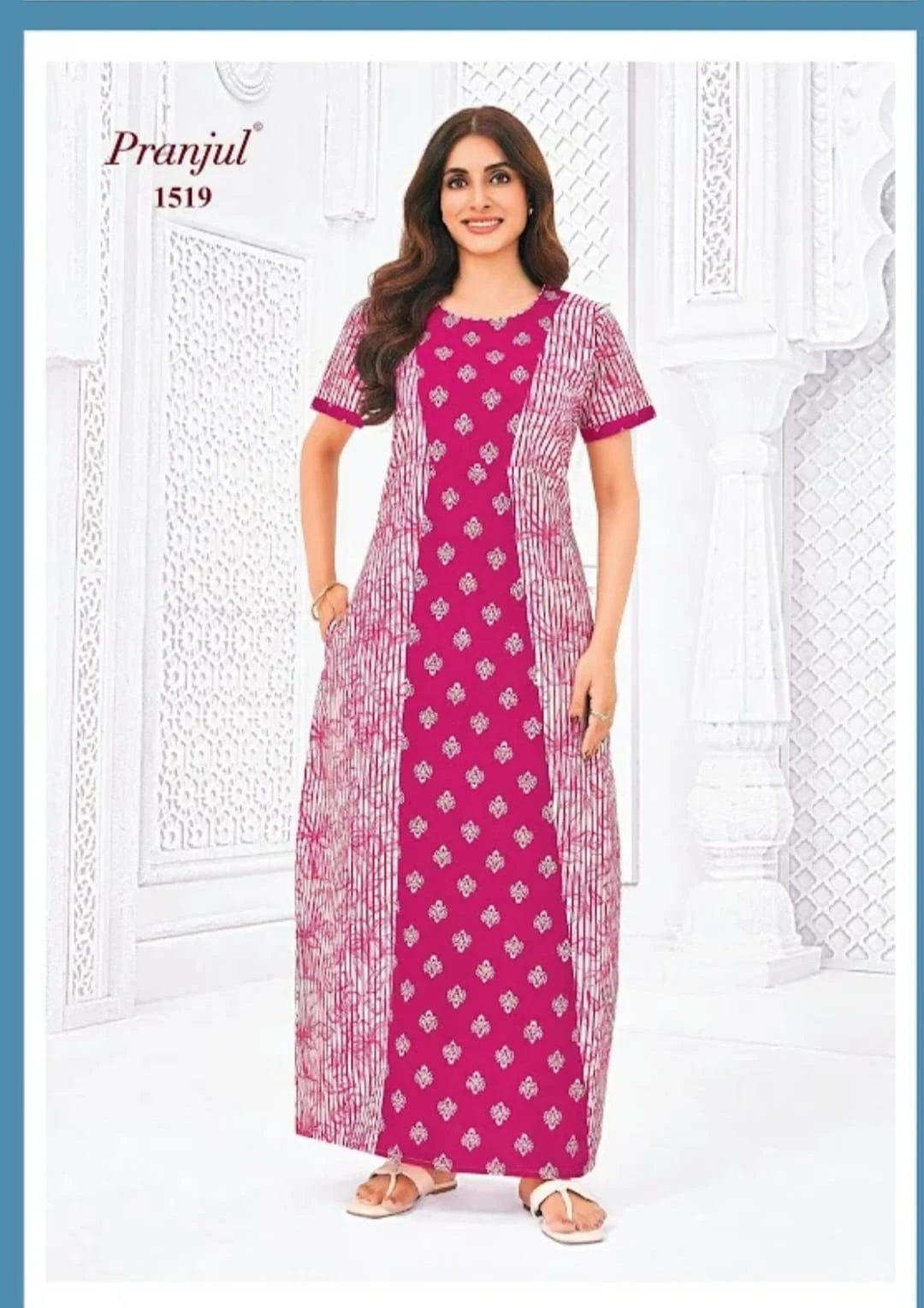 Pranjul Cotton Nighty for Women